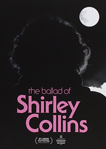 Black and white poster for “The Ballad of Shirley Collins” with a moon.