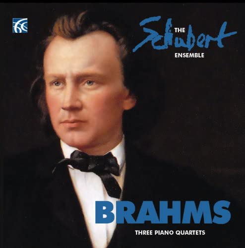 CD cover featuring a portrait of composer Johannes Brahms.