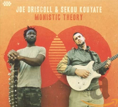 CD cover featuring two musicians with guitars, orange and red background.