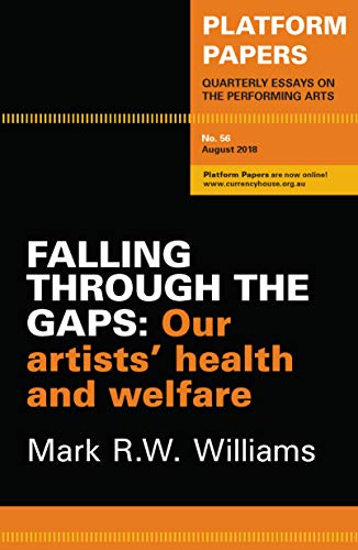 Black and orange cover for "Falling Through the Gaps" Platform Papers.