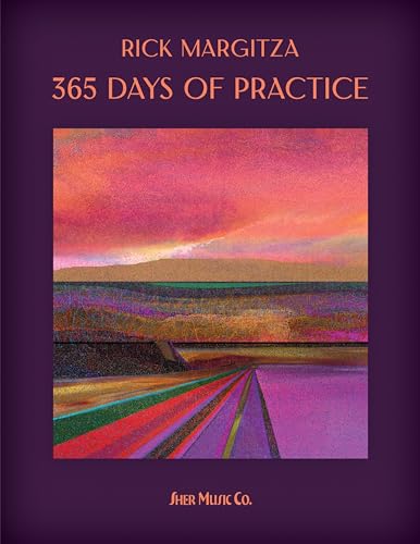 Spiral-bound practice book cover with colorful abstract landscape painting.