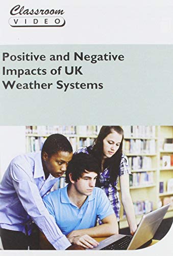 DVD cover featuring students with a laptop, titled “Positive and Negative Impacts of UK Weather Systems.”