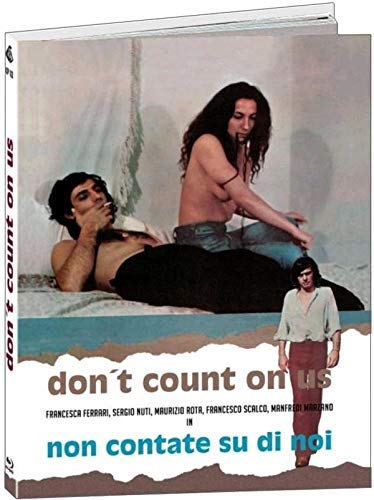 Blu-ray cover for "Don't Count On Us" featuring three people in intimate poses.
