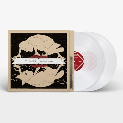 Villagers album "Becoming A Jackal" vinyl record and illustrated cover.