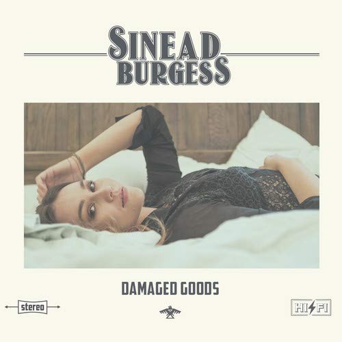 Sinead Burgess album cover: woman lying on a white bed.