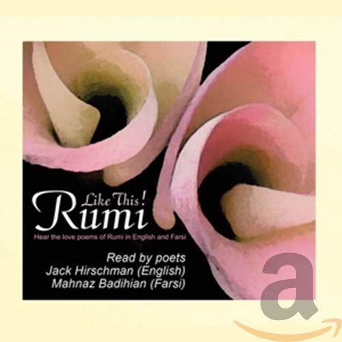 CD cover with pink flowers and text: "Rumi - Like This!