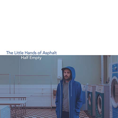 Album cover: man in a blue hoodie stands in a laundromat.