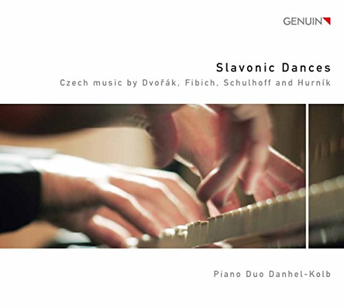 CD cover featuring hands playing a piano, titled "Slavonic Dances.
