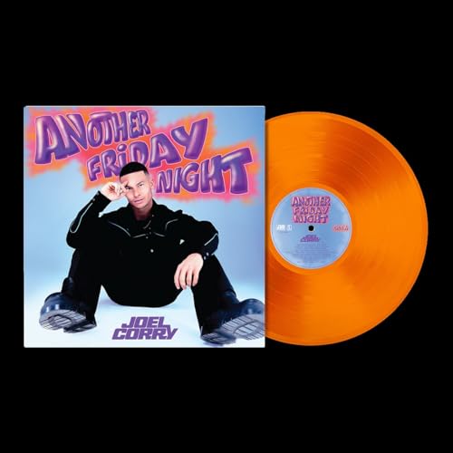 Joel Corry's "Another Friday Night" vinyl record and album cover shown.