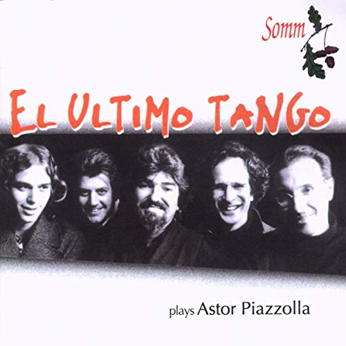 CD cover for “El Ultimo Tango” featuring five musicians’ portraits.