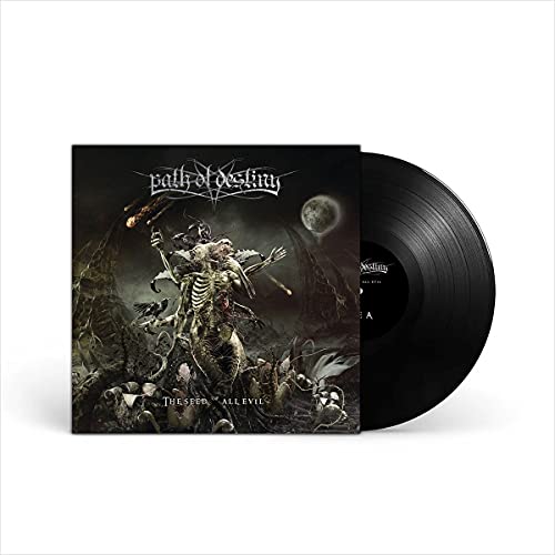 Vinyl record and album cover depicting a dark, fantastical, skeletal figure.