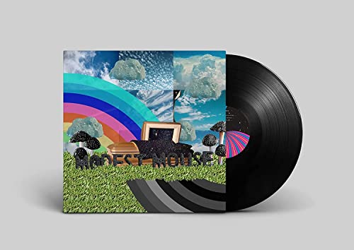 Modest Mouse The Golden Casket vinyl record with surreal collage cover art on display.