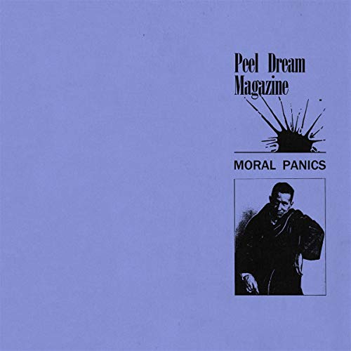 Peel Dream Magazine album cover: purple background, portrait, and sunburst graphic.