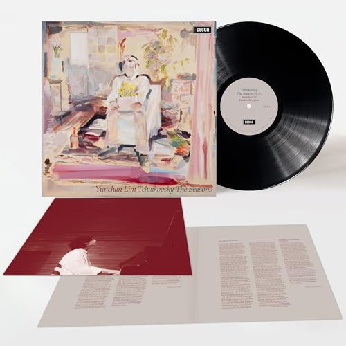 Vinyl record of Yunchan Lim’s Tchaikovsky: The Seasons, with album art and booklet.