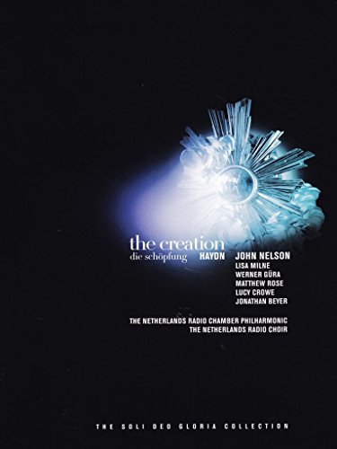 DVD cover for Haydn’s “The Creation” with abstract blue and white imagery.
