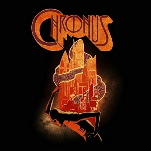 CD cover with orange art depicting a city and reaching figure.