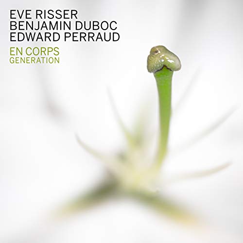 CD cover for “En Corps: Generation” featuring a close-up of a green plant bud.