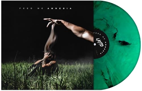Green vinyl record with album art depicting a figure in grass.