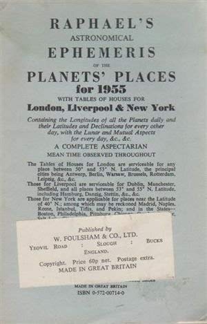 Raphael's Astronomical Ephemeris of the Planets' Places