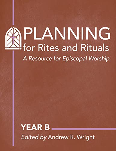 Red-brown book cover with white text: "Planning for Rites and Rituals, Year B".