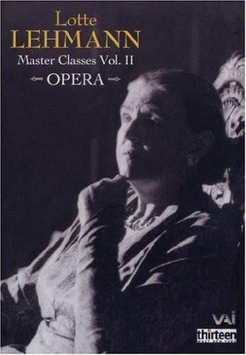 DVD cover featuring Lotte Lehmann, a portrait of an older woman.