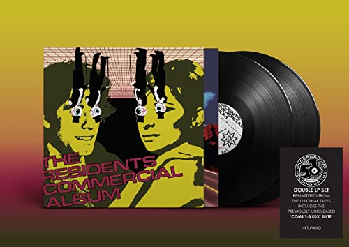 The Residents "Commercial Album" vinyl record with yellow cover art.