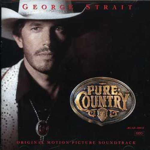 George Strait’s “Pure Country” CD cover featuring a portrait of the artist.