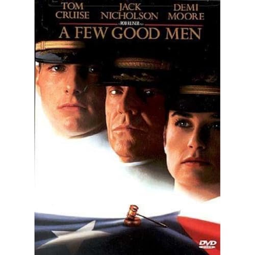A Few Good Men" DVD cover featuring Tom Cruise, Jack Nicholson, and Demi Moore.
