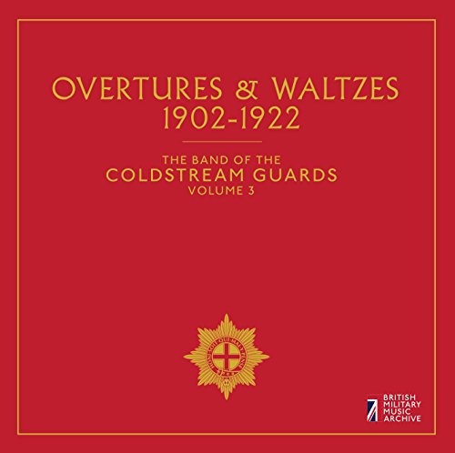 Red CD cover featuring text “Overtures & Waltzes” and a crest emblem.