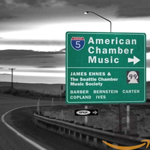 CD cover with a green highway sign reading "American Chamber Music.