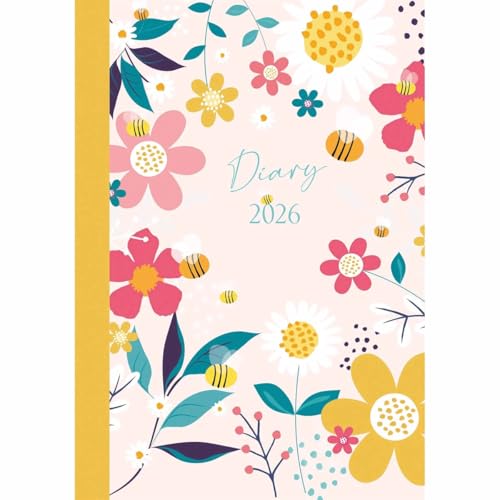 Contemporary Flowers A6 Diary 2026