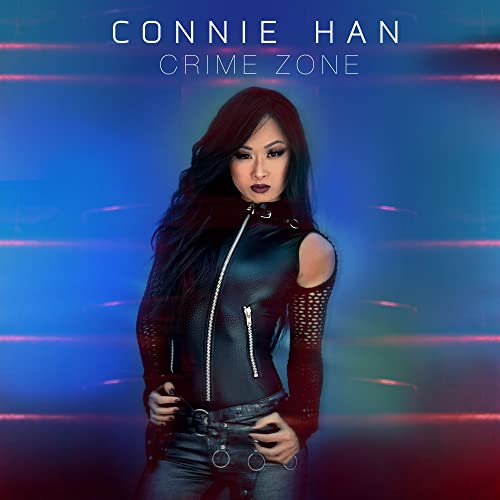 CD cover for Connie Han’s “Crime Zone” featuring a portrait of the artist.