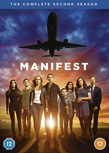 “Manifest” Season 2 DVD cover with airplane and cast group photo.