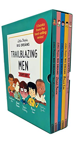 Little People, Big Dreams Trailblazing Men Gift 5 Books Box Collection Set (Stephen Hawking, Bruce Lee, David Bowie, Muhammad Ali, Mahatma Gandhi)