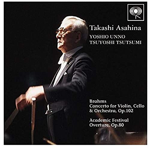 CD cover featuring a portrait of conductor Takashi Asahina in a suit.