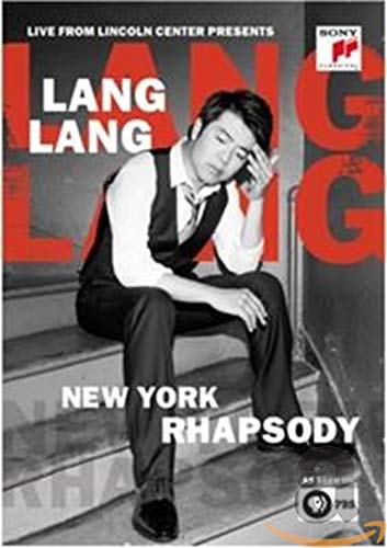 Lang Lang portrait on DVD cover for "New York Rhapsody" live performance.