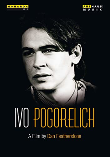 DVD cover featuring a black and white portrait of pianist Ivo Pogorelich.