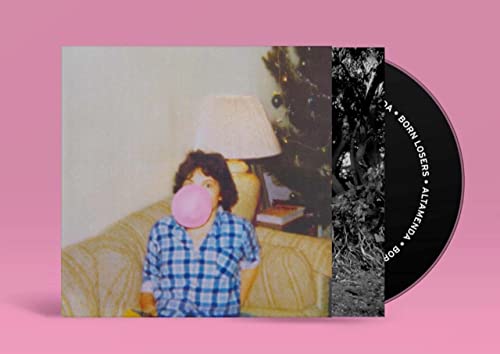 CD case for Altameda’s “Born Losers” featuring a person with bubblegum.
