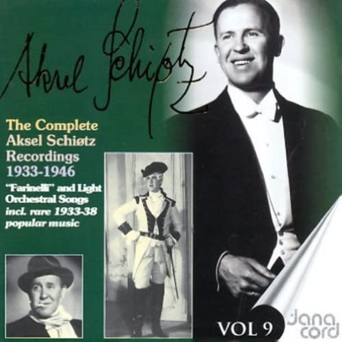 CD cover for Aksel Schiøtz recordings, 1933-1946, featuring his portrait.