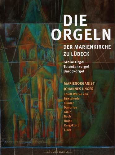 CD cover featuring a colorful, abstract painting of a church tower.