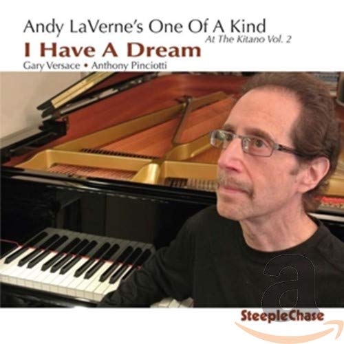 CD cover featuring pianist Andy LaVerne at a grand piano.