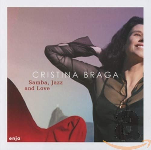 CD cover featuring Cristina Braga, smiling, with red and black tones.