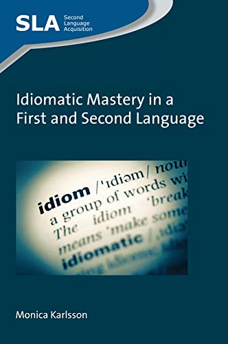 Book cover with blue background, text, and a blurred dictionary page.