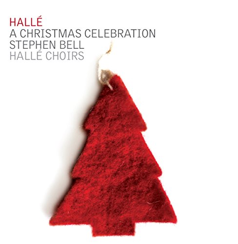 CD cover with a red felt Christmas tree and white text.