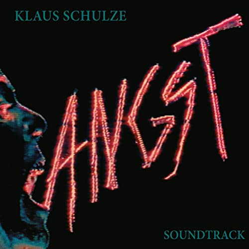 CD cover for Klaus Schulze’s “Angst” with red, jagged lettering.