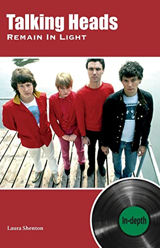 Book cover featuring the band Talking Heads standing on a dock with a vinyl record.