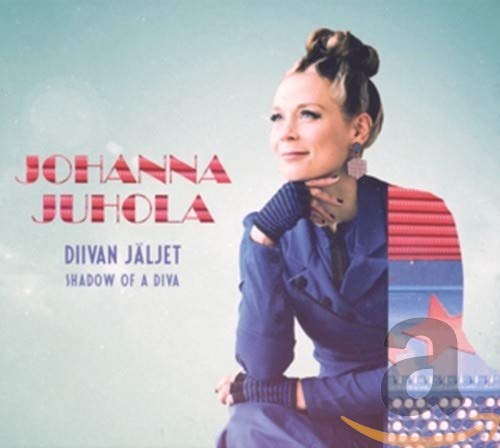 CD cover featuring portrait of Johanna Juhola with red and blue design.