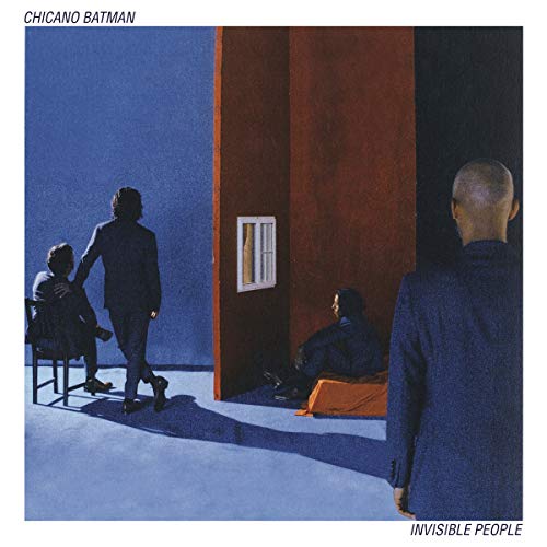 Album cover for Chicano Batman’s “Invisible People” featuring figures in blue tones.