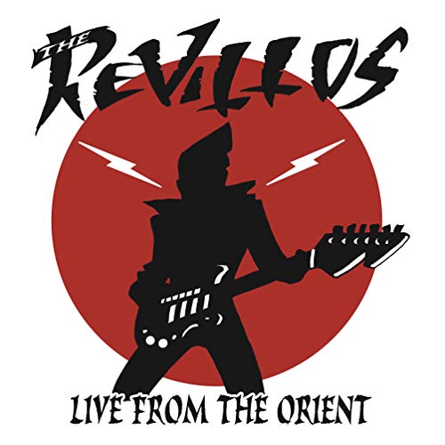 Revillos album cover: red circle, silhouette of guitarist, band name, and title.