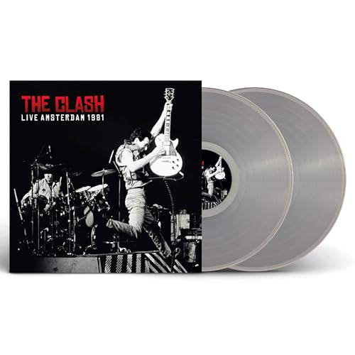 The Clash Live Amsterdam 1981 album cover with two clear vinyl records.